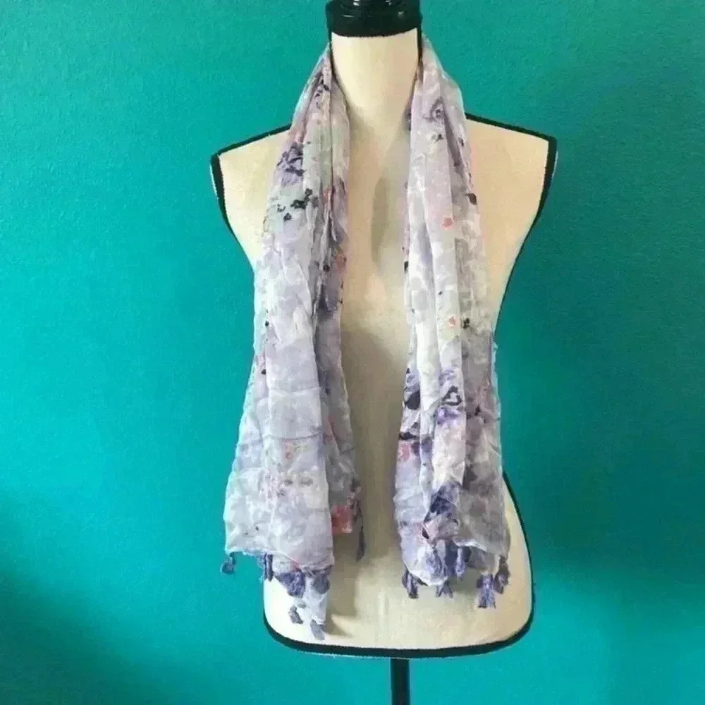 ⭐️ Handmade the beast purple abstract scarf